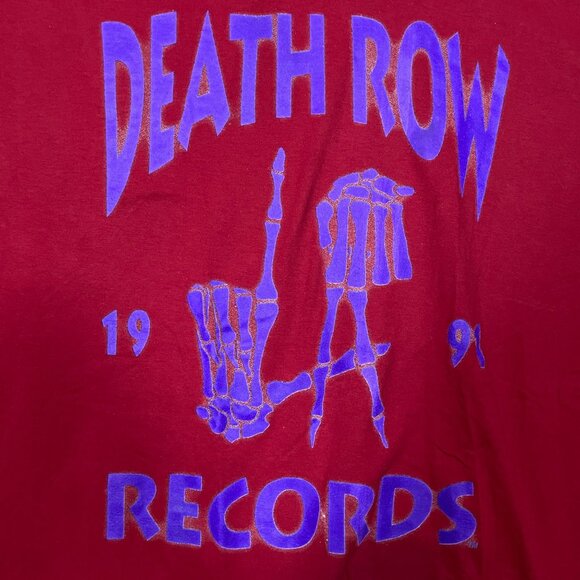 Death Row Records 1991 Rap T-shirt size 2XL - Picture 2 of 4